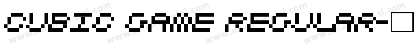 Cubic Game Regular字体转换